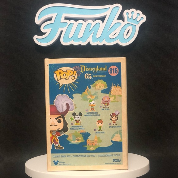 Captain Hook- 816 (65th Anniversary Edition)- Disney- Mint Condition- Funko - Picture 6 of 8
